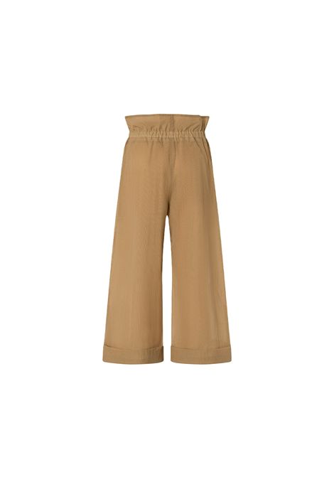 Pantalone Pinko donna Somebody 104896 A2EK Beige cropped nylon poliestere quadri strappi viata alta PINKO | Pantaloni | 104896 A2EKC82
